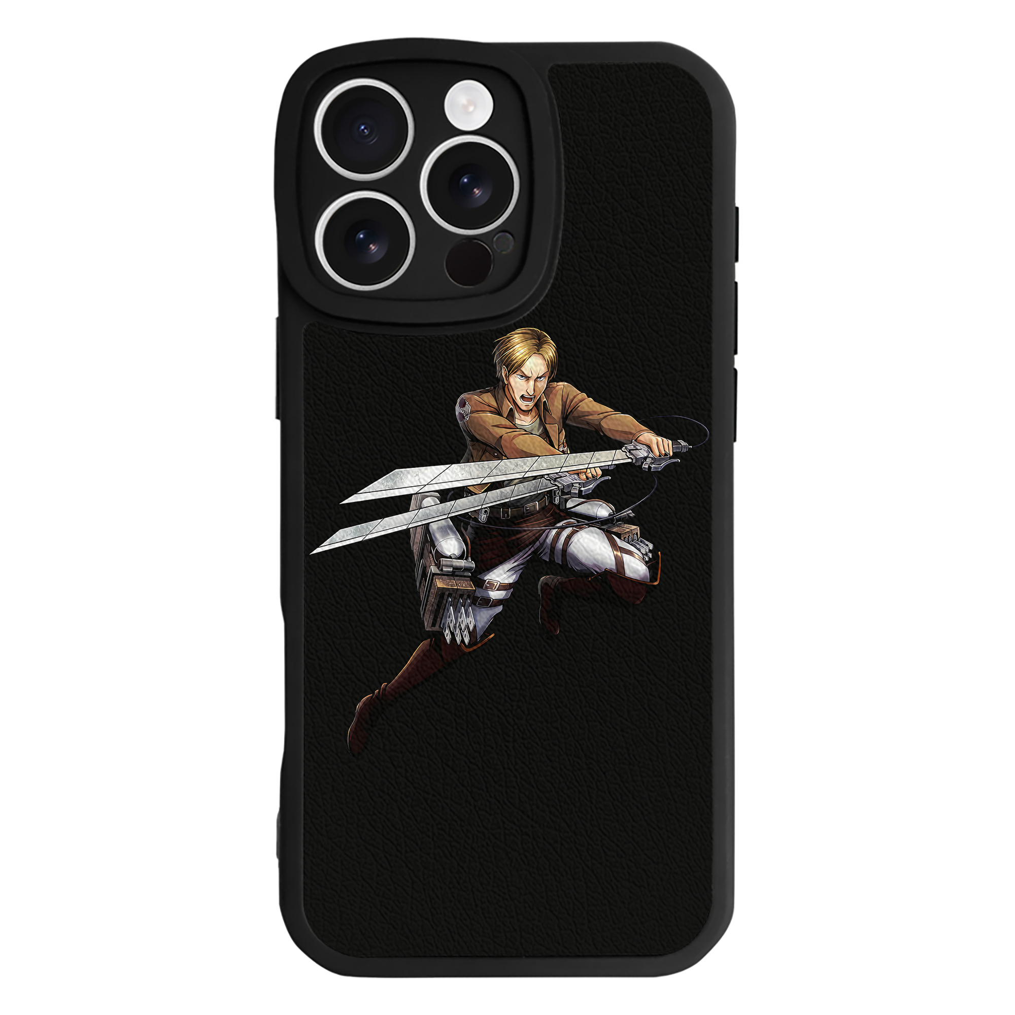 （画像用） 進撃の巨人 Attack on Titan 【iPhone 16シリーズ対応】シリコンスマホケース（レザー調） 材質：シリコン